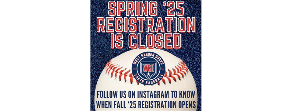 Spring '25 Registration - CLOSED